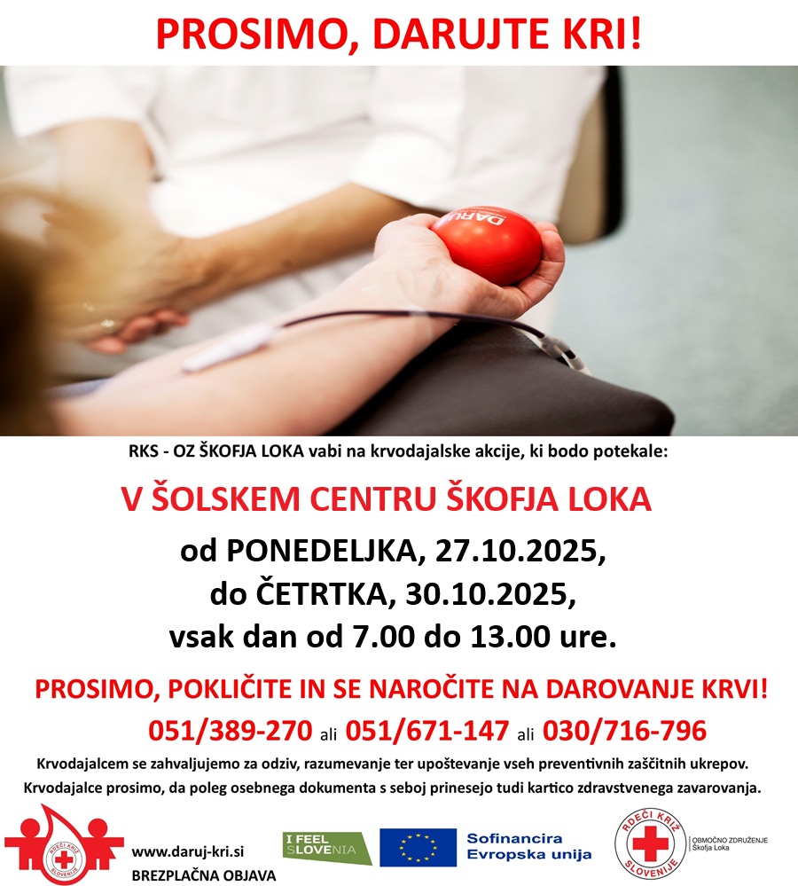 krvodajalska oktober